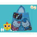 2014 Hot Sale Lovely Hello Kitty Handle Customized Polyester Shopping Bag/handbag